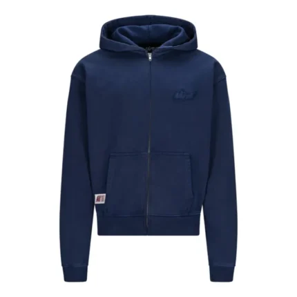 Navy NOFS Basic Zipper Hoodie